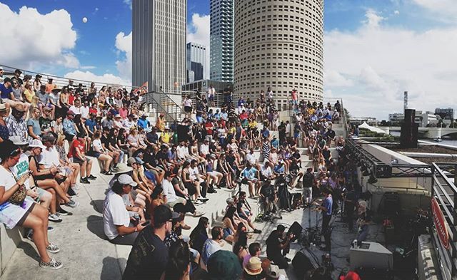rayroa's tweet photo. Amphitheatre stage has always been @gasparillamusic's secret weapon, and this set from Flipturn (am I catching Morrissey vibes off this kid? Heartless Bastards?) is the first one I am absolutely glad I didn't miss today.
#CLmusic #tampamusic #tampabaylive https://t.co/wXPgALcJKd https://t.co/lkAJ3h3AG9
