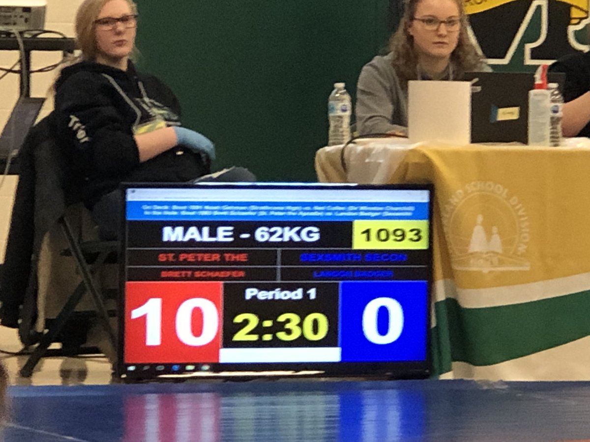 Brett Schaefer is off to the gold medal final for 62kg class. Well done Brett! #wearespartans