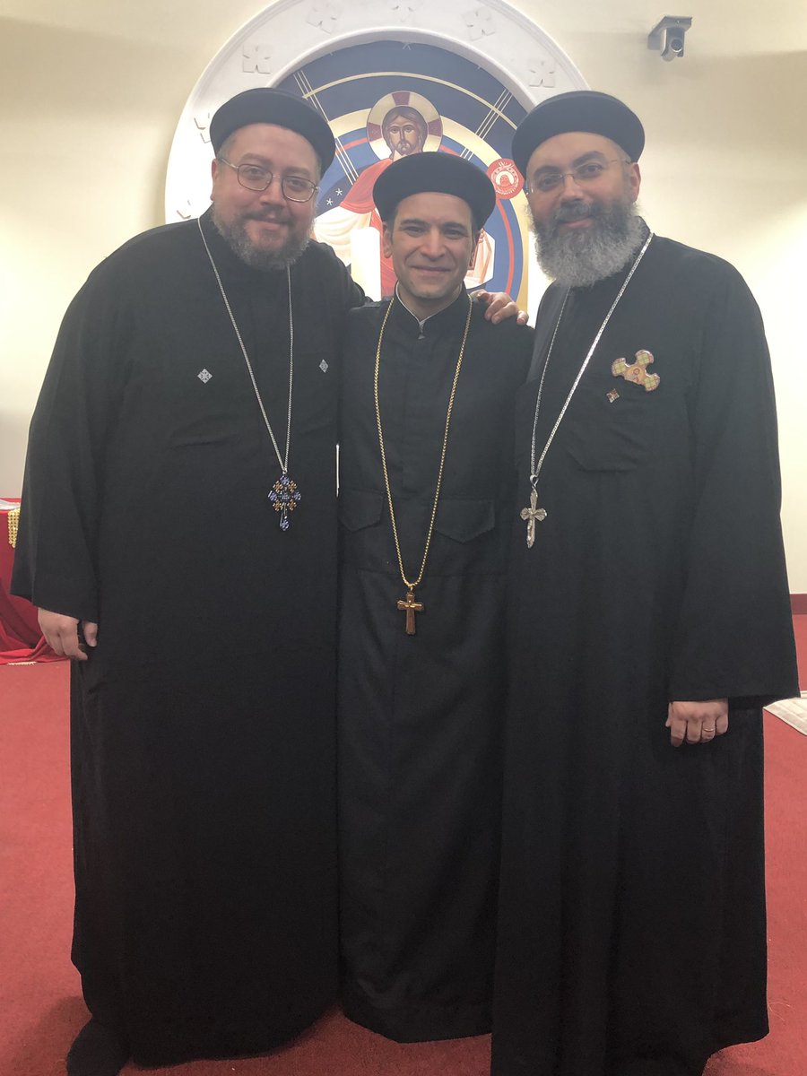 RisenCCOC's tweet photo. HG Bishop Mina @MVWCopts performed the ‘laying of the hands’ and ordained for @RisenCCOC Fr. Cyril Elnazir. We thank the Lord for His blessings and we ask that the Lord grant Fr. Cyril peace, wisdom and discernment as he begins his new ministry. #AxiosAxiosAxios https://t.co/iKLCdTrxZi