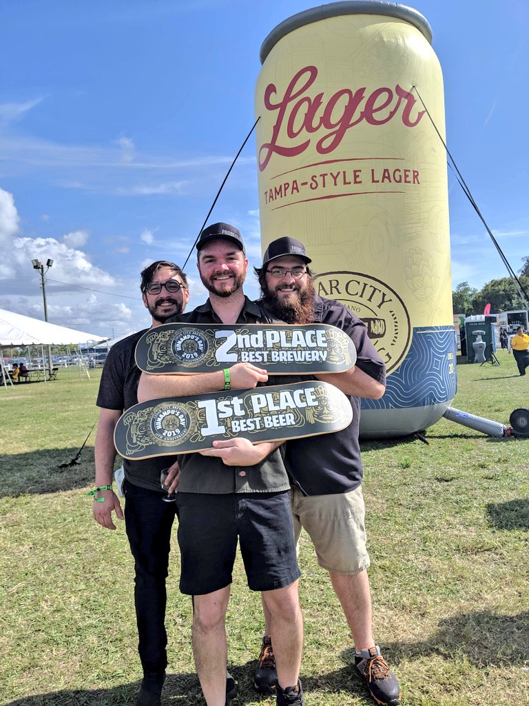 TLHBeerSociety's tweet photo. Hope y'all are sitting down ...
Just got texts & pics from @ologybrewing & @ProofBrewingCo, & @Visit_Tally breweries just SWEPT Top 2 spots at #HunahpuDay!
Ology - Best Brewery, 2nd Best Beer (PBR Juice Lab)
Proof - Best Beer (Key Lime Pie Evil Kiss, 2nd Best Brewery
💪🏆🍺!! https://t.co/9l8TNx9MCO