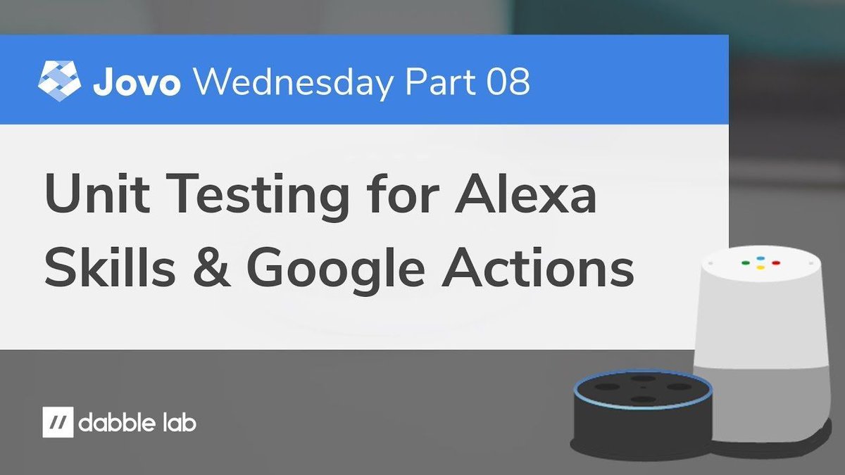 dabblelab's tweet image. Learn more about unit testing Alexa Skills and Google Actions.
#jovo #alexaskills #googleactions #dabblelab
bit.ly/2tUrz3i