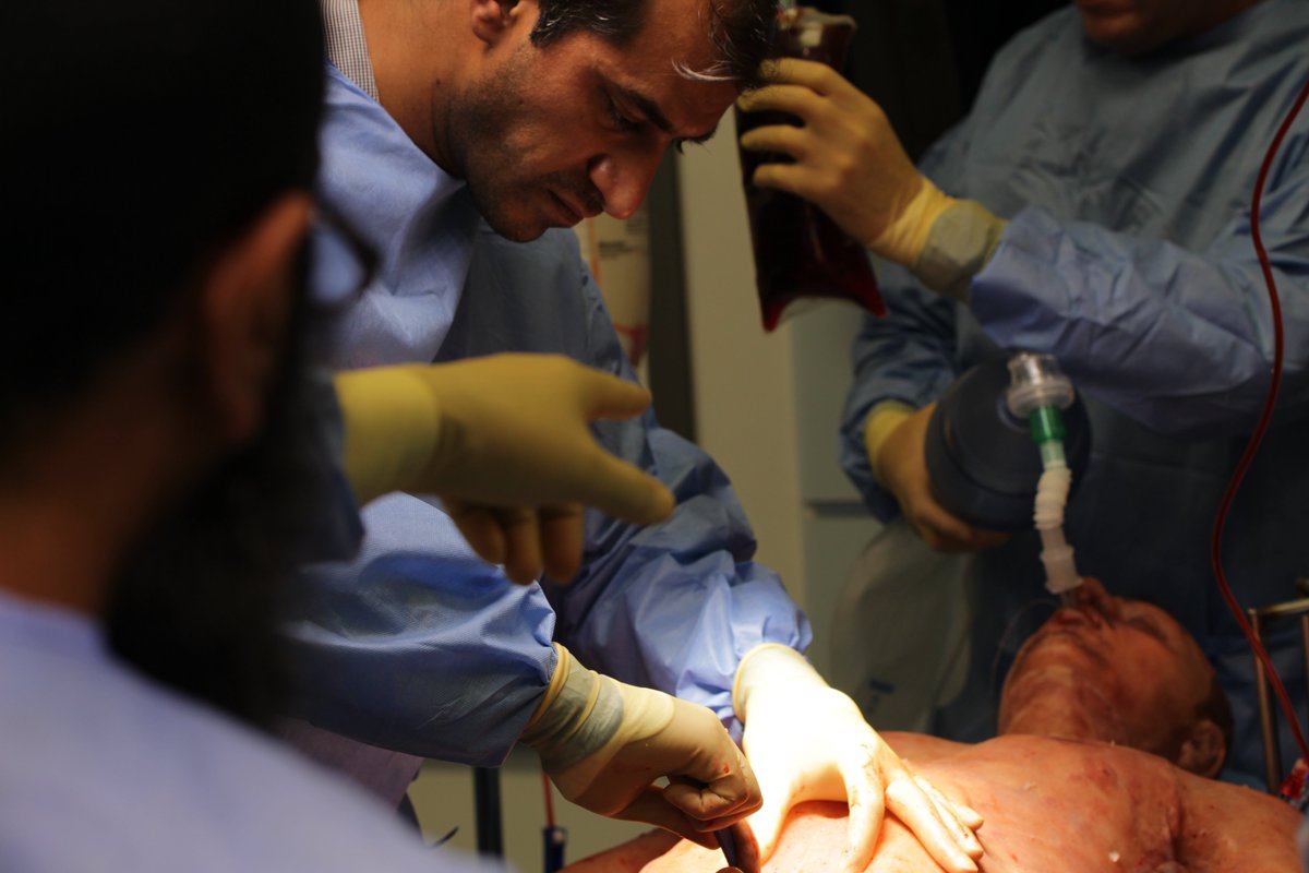 Unique challenges for the entire surgical team using the SAM-1.1 whole body damage control surgery model Major Incident Surgical Trauma &amp; Teams Course. <C>ABC runs into DCS (extraperitoneal pelvic packing). enquiries@traumasimulation.co.uk mistt.co.uk <a href="/MISTTCourse/">MISTT Course</a>