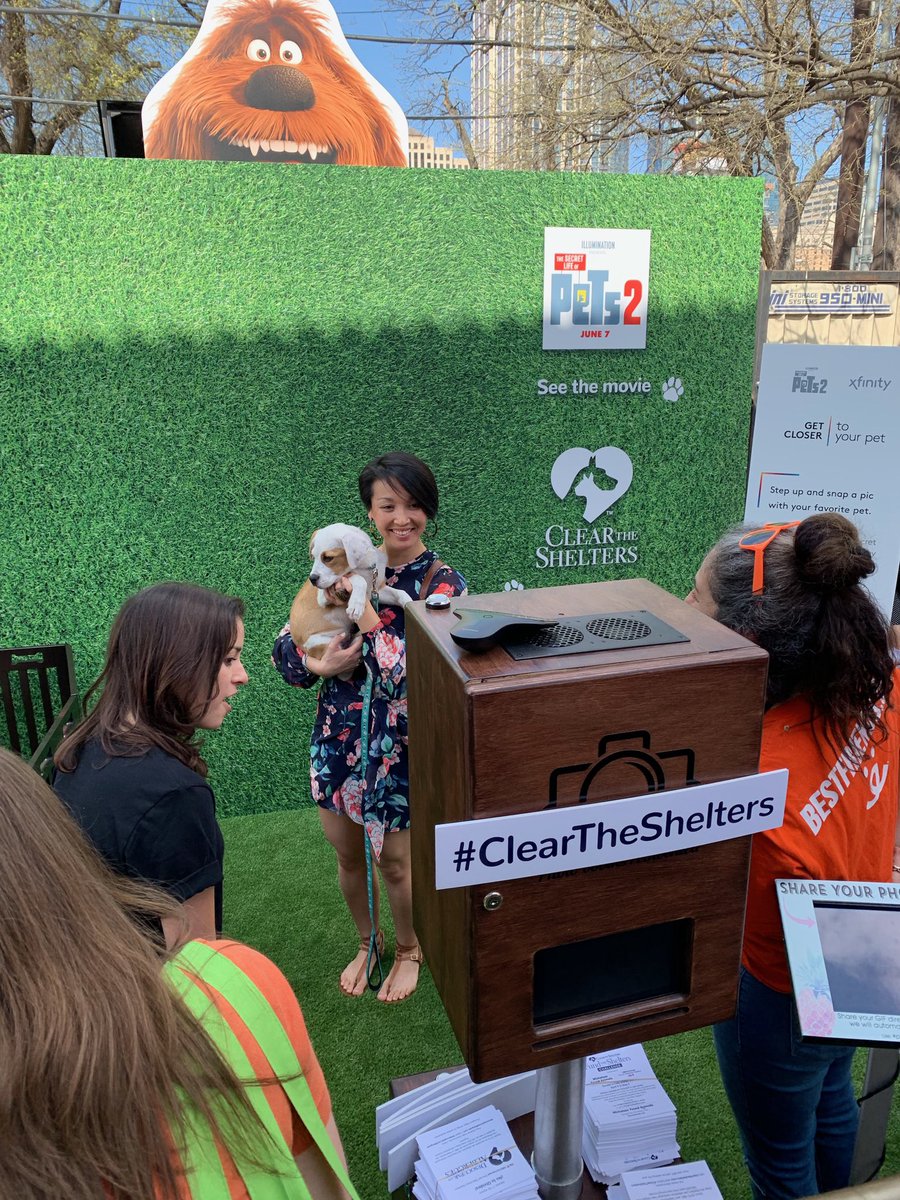 GoFundMeCharity's tweet photo. Our team is at #SXSW with @ClearTheShelter &amp; @FoundAnimalsOrg supporting #FundTheShelters and #ClearTheShelters, which aim to help animals in need find their forever home. https://t.co/AvXok8SuTk