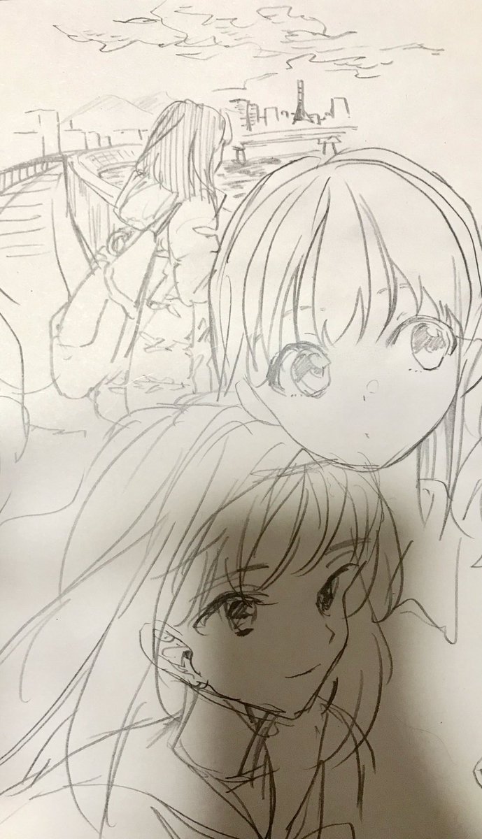 朝落書き 