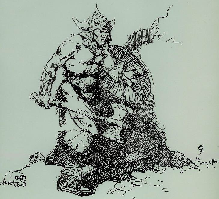 frazettagirls's tweet photo. #FrankFrazetta pen and ink ⚡️⚡️⚡️ https://t.co/5JI6Iynqrw