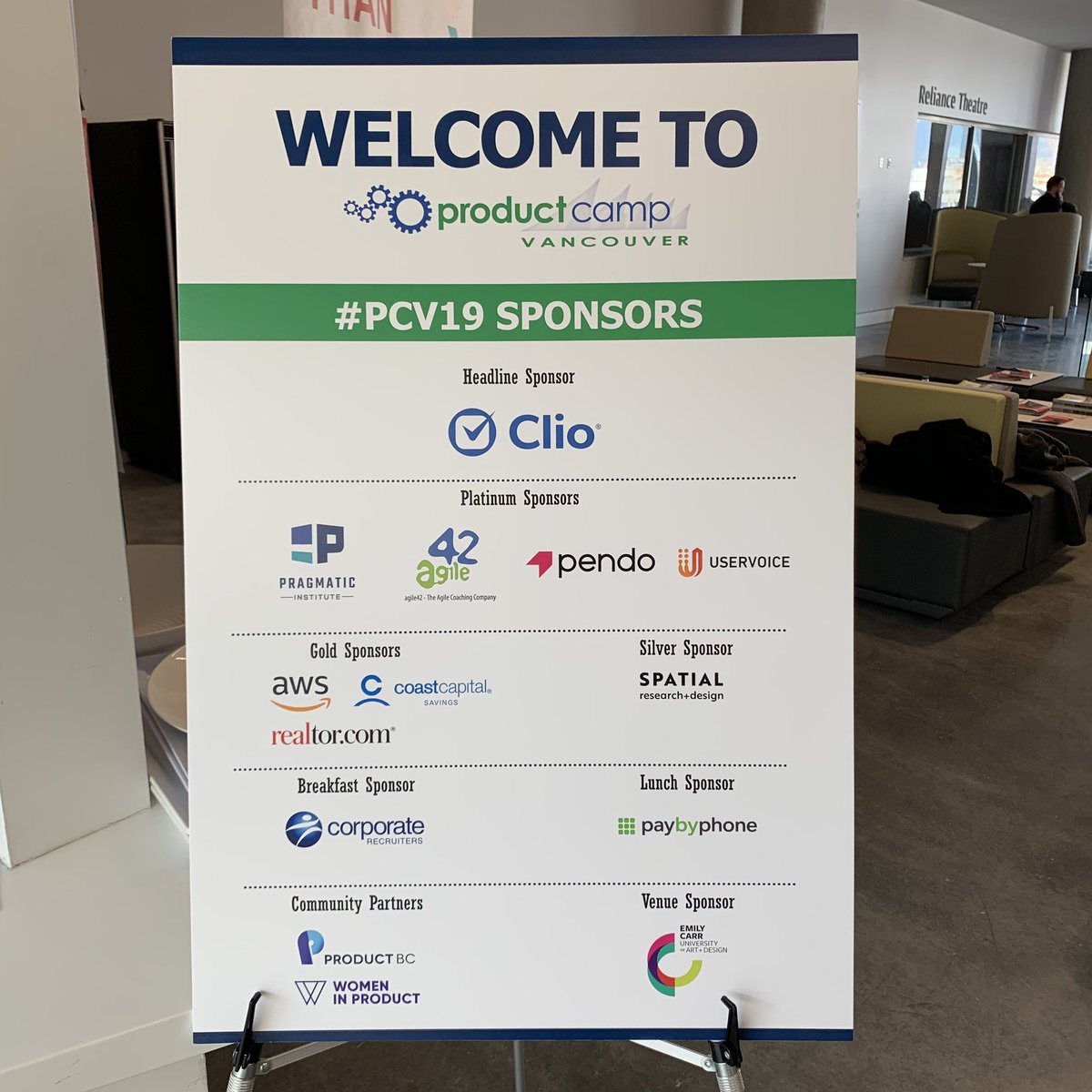 StewartRogers's tweet photo. Thank you sponsors!!! #pcv19 https://t.co/UDDf5WBlAu