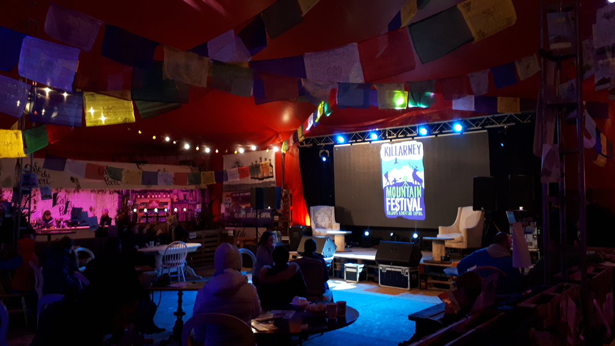 I got to call into @KillarneyMtFest earlier after a drawn out day of training as the rain came down.
It's delivered once again and is one of the few festivals in Killarney that has an identity/feel of it's own. 
Be sure to stop by tomorrow, its very well done.