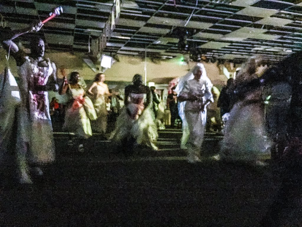 attilalondon's tweet image. The law of fatal attraction: a bevy of bloody brides with axes in #LadyMacbethMtsensk @BirminghamOpera. A totally bravura performance and production.