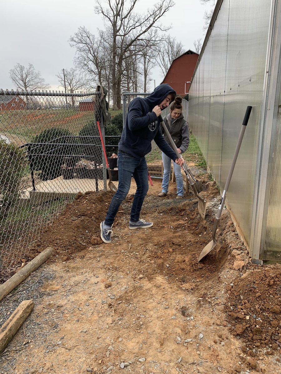 PGHS_FFA's tweet photo. The umo and horticulture students have been working hard as they transform the landscape around the greenhouse in preparation for the plant sale next month! https://t.co/7CFSlFxzsy