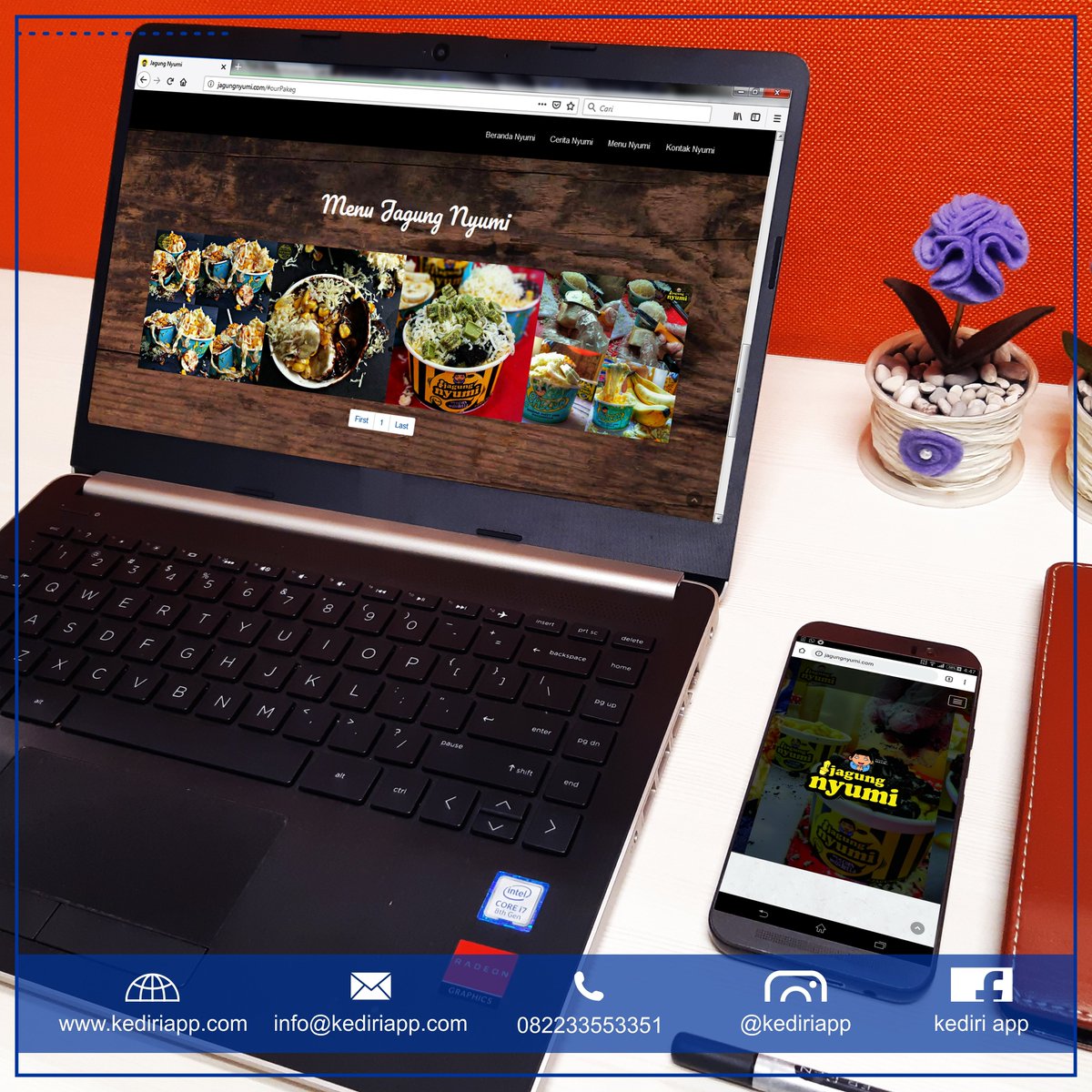 kediri_app's tweet photo. Website Jagung Nyumi..

#kediriapp #softwarehousekediri #webdevelopment #MobileApp #PHP #framework #Android #alertnotification #startup #teamwork #telegram #Website #kediri #nganjuk #surabaya #work #programmer #Coding https://t.co/lJfsmE8YKn