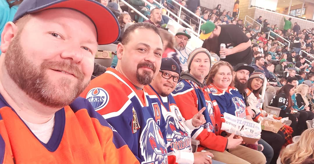 CondorsBC's tweet image. Great showing of Bakersfield @Condors fans in San Jose tonight! We're excited for a good game. LET'S GO BOYS!