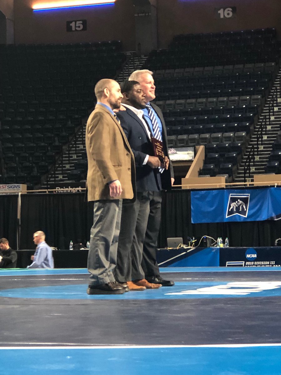 MSJ_Athletics's tweet photo. And the ⁦@NCAADIII⁩ rookie coach of the year of ⁦@msjwrestling⁩ Charles Mason!!! https://t.co/xAoIZNBnr3