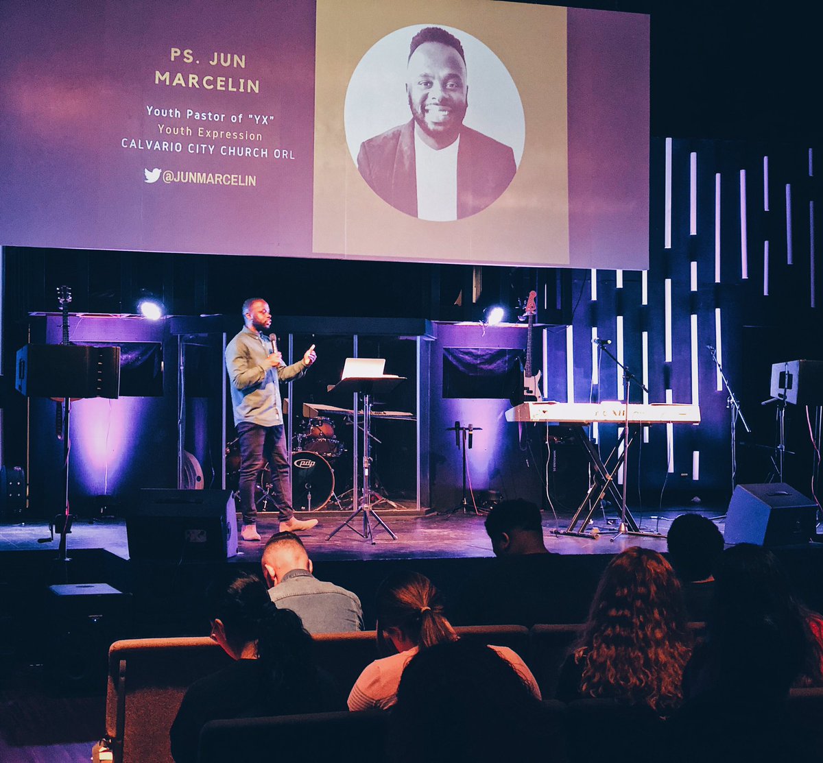 UJACKSONVILLE's tweet photo. “Your ministry is only an extension of your relationship with God.” Ps. @junmarcelin #refreshylt19 https://t.co/Da1B8MgPG4