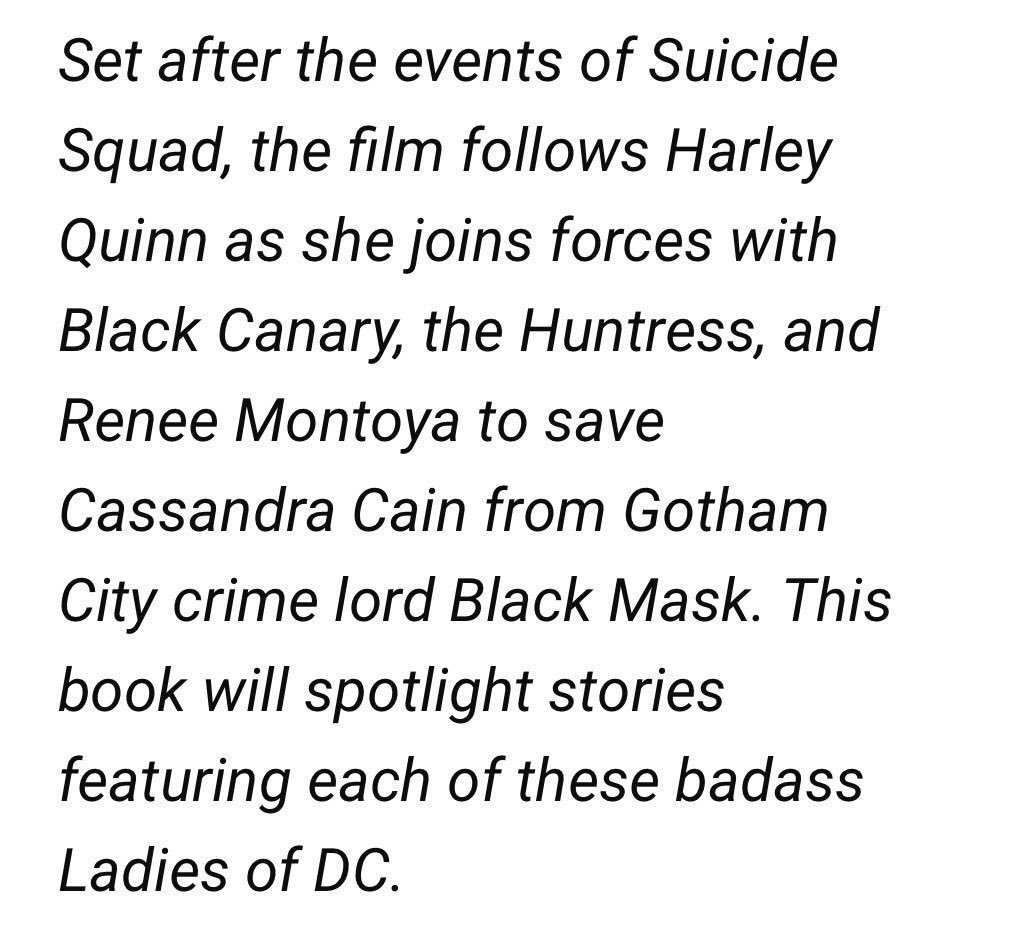 Birds of Prey tweet media