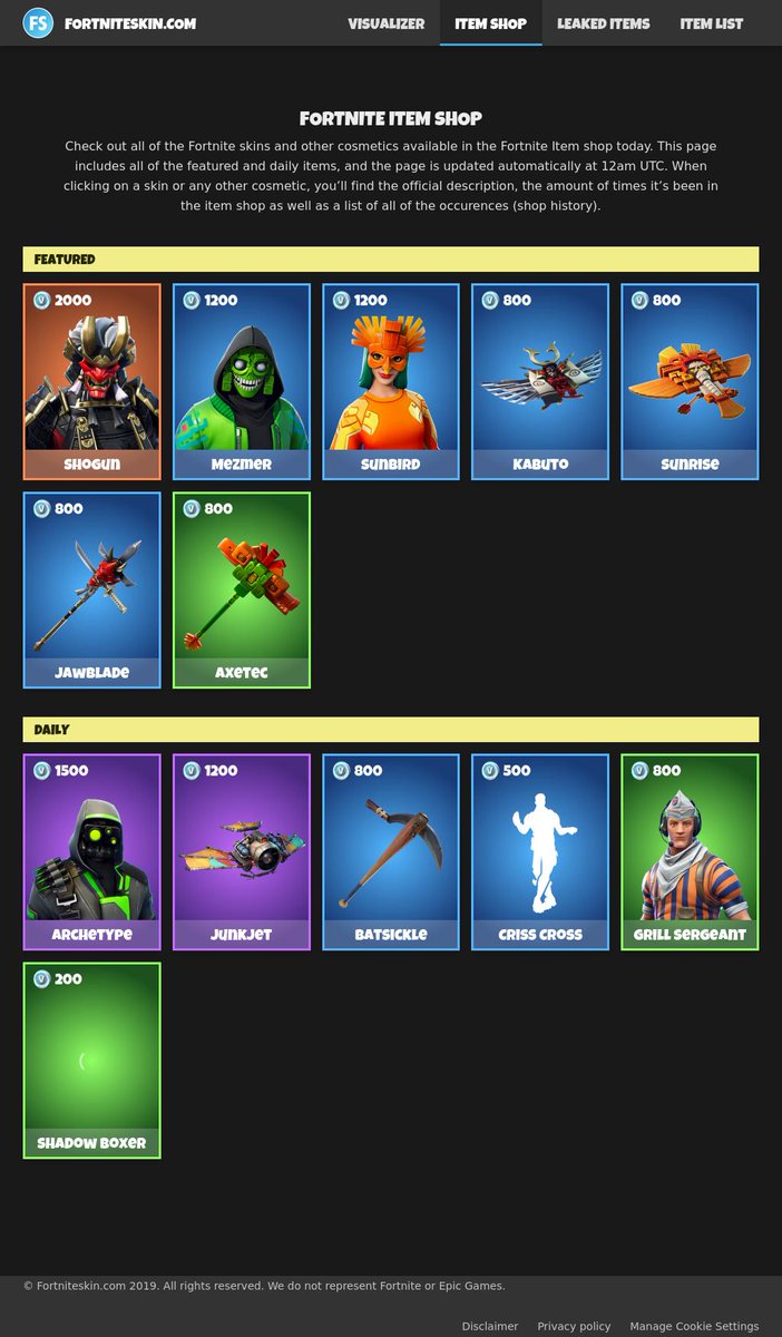 FortniteSkin tweet media