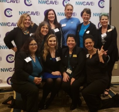 NWCAVE's tweet photo. .@NWCAVE #NWCAVE hosted our 2019 #nomoresummit at the @HiltonVanc_WA this past weekend. Thank you to all of our sponsors, partners, exhibitors, speakers and those that made a donation. TY @wageraudio for the great AV too!
#IWD2019 #iwd #NoMoreWeek https://t.co/lkIQRbzrnJ
