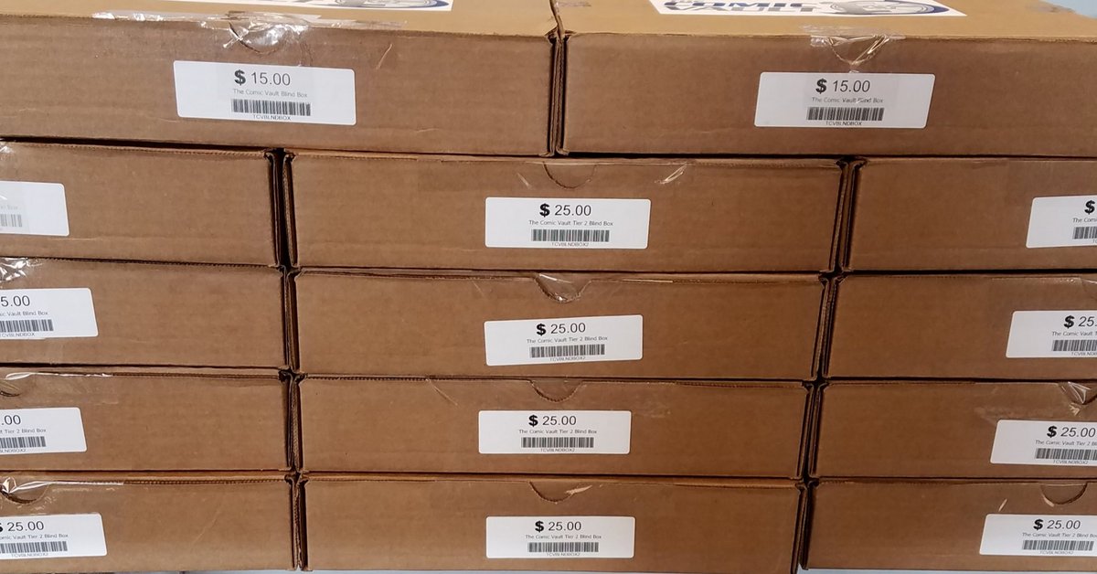 ComicVault_713's tweet photo. Tier 2 mystery boxes are back in stock! Each box contains 20 comicbooks and is available for $25. Tier 1 mystery boxes set at $15 are still on deck! 
#houston #comicbookstore #houstoncollectors #houstoncomics #comiccollecting #backissuecomicbooks #backissuesale #comiccollector https://t.co/3g76JaimUH