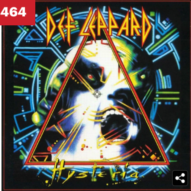 ByJimNoles's tweet photo. #NewYearResolution2019: listen my way up through @RollingStone's list of 500 Greatest Albums of All Time. No. 464: @DefLeppard's "Hysteria" -- but doesn't a band rocking "Pour Some Sugar On Me" with a one-armed drummer deserves a lot higher ranking . . . ? https://t.co/6gXxg4FDSY
