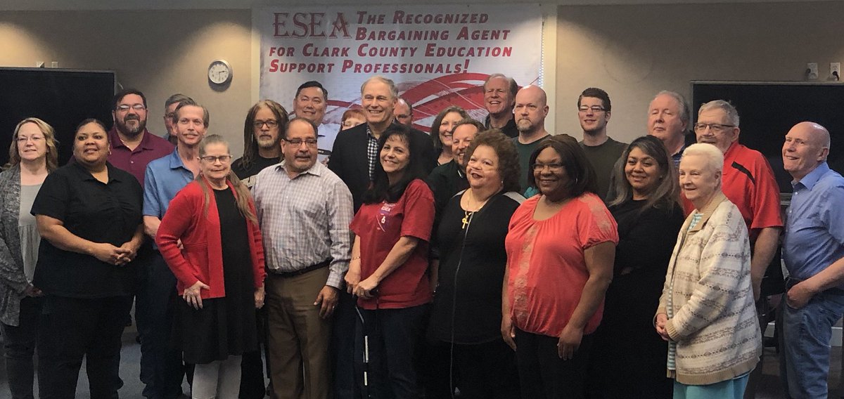 JayInslee's tweet photo. Loved my afternoon with with some of Nevada’s best educators. l learned a lot, as you’d expect. We need a president that believes in science and supports our schools! #OurClimateMoment https://t.co/ToUyMPdJc5