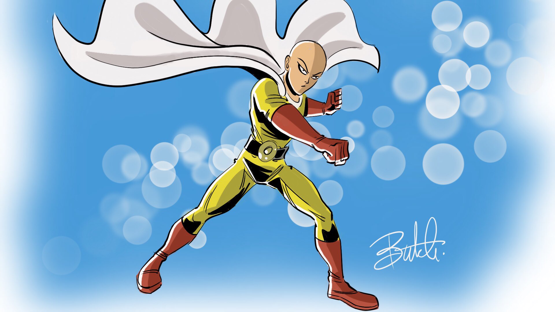 Powerfull Saitama One-Punch Man, HD wallpaper