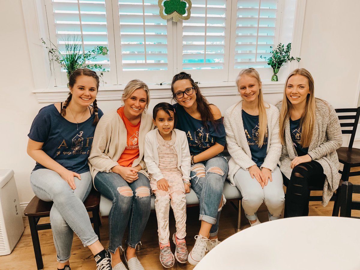 Some members of our executive board cooking brunch for the families of the Ronald McDonald House. Being able to serve in our community and for such a special organization like this one is one of the many opportunities Alpha Delta Pi provides!