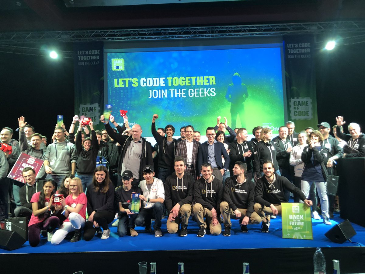 DoclerHoldingLU's tweet image. 🏆@Gameofcode_lu 2019 is over! Congratulations to the 150 programmers who worked on brilliant projects for 24 h!
Docler’s #CodeyourGame winners:
🥇Virtual Rangers
🥈Guardians team from #Docler
🥉🏅@CoderDojoLu Girls
More pictures to come! #Gameofcode #hackathon