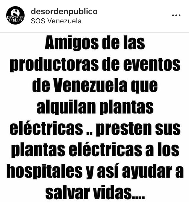 victoramaya's tweet photo. Los amigos de @desordenpublico se sumaron a este llamado. https://t.co/hM3i6tuHXS