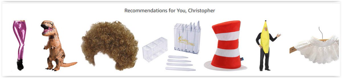 I think I logged into another Christopher's Amazon account ... cause this looks whacked, even for my family