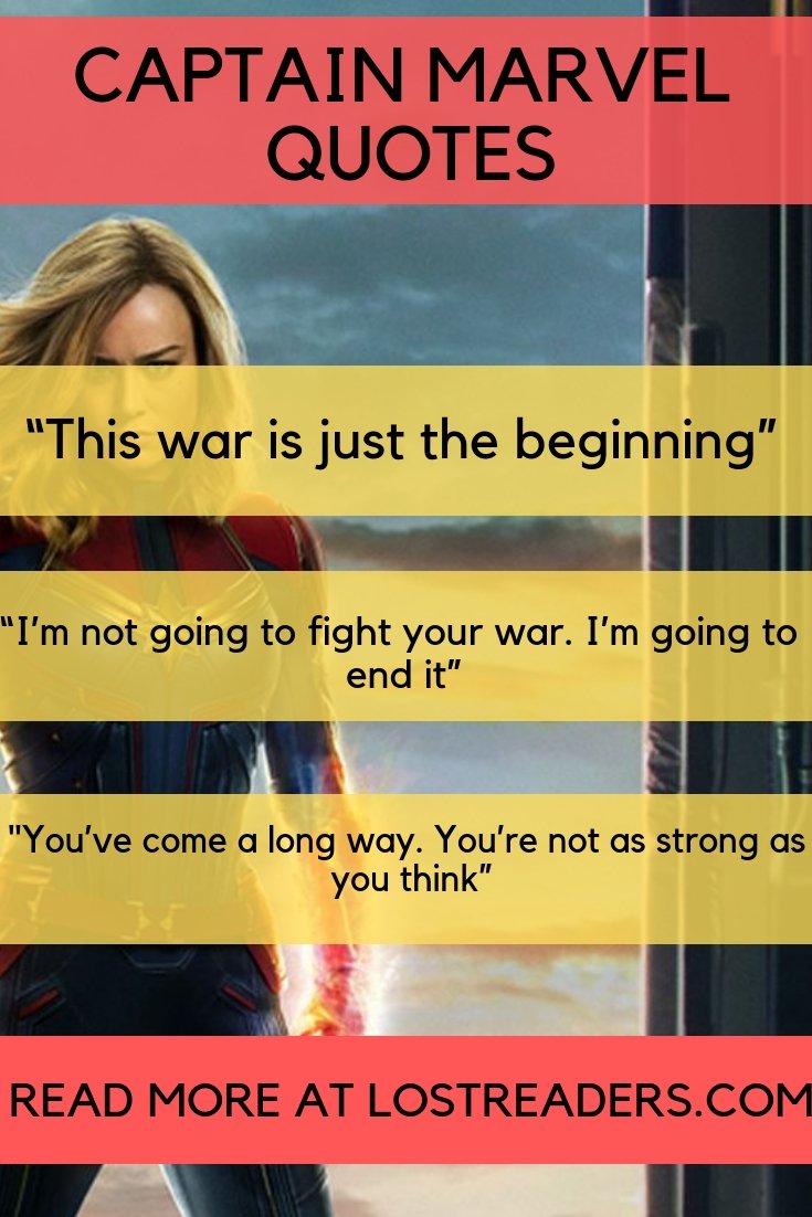 74+ Captain Marvel Movie Quotes Educolo