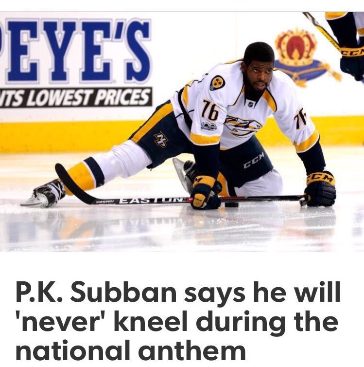 CloydRivers's tweet photo. Subban is Canadian, and even he’s more American than most Americans. Respect. Merica. https://t.co/Z9lxn5Dhls