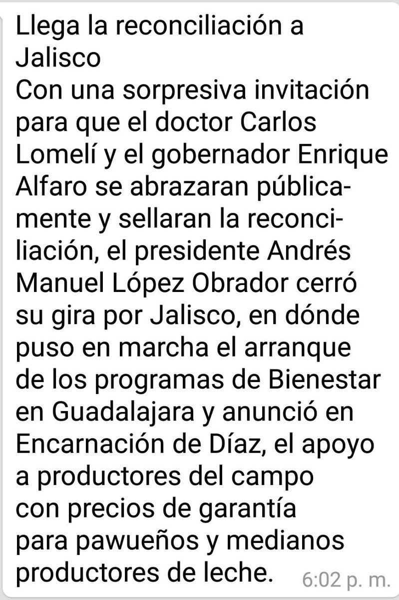 ¿Llega la conciliacion a Jalisco?