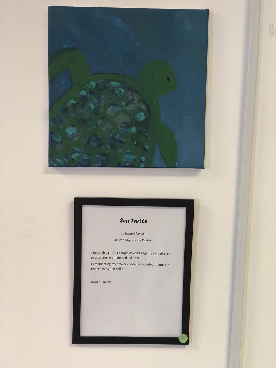 MABHowardCounty's tweet photo. In addition to a clothing drive benefiting Endless Options, an organization that supports people with developmental disabilities, they also had an art show! Here is some created by members of EO. We were so fortunate to get to enjoy the show in between service today. https://t.co/qfTbNzUywp