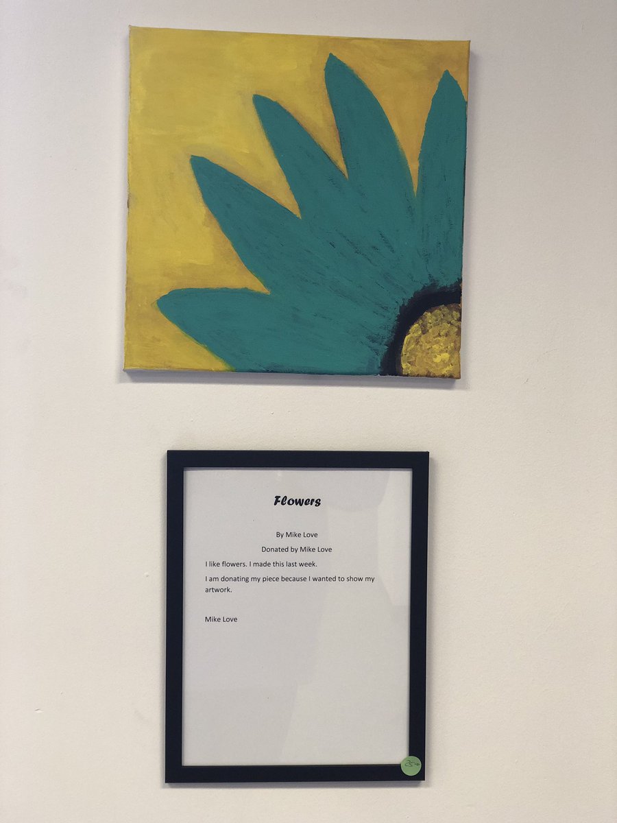 MABHowardCounty's tweet photo. In addition to a clothing drive benefiting Endless Options, an organization that supports people with developmental disabilities, they also had an art show! Here is some created by members of EO. We were so fortunate to get to enjoy the show in between service today. https://t.co/qfTbNzUywp