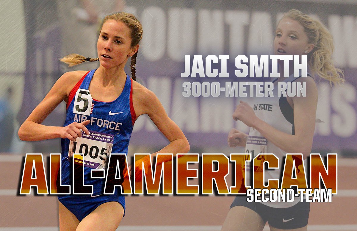 AF_TFXC's tweet photo. Jaci Smith earned her second All-America award of the weekend after claiming second-team honors in the 3000m run (9:20.68)! https://t.co/b0HD6IifaR