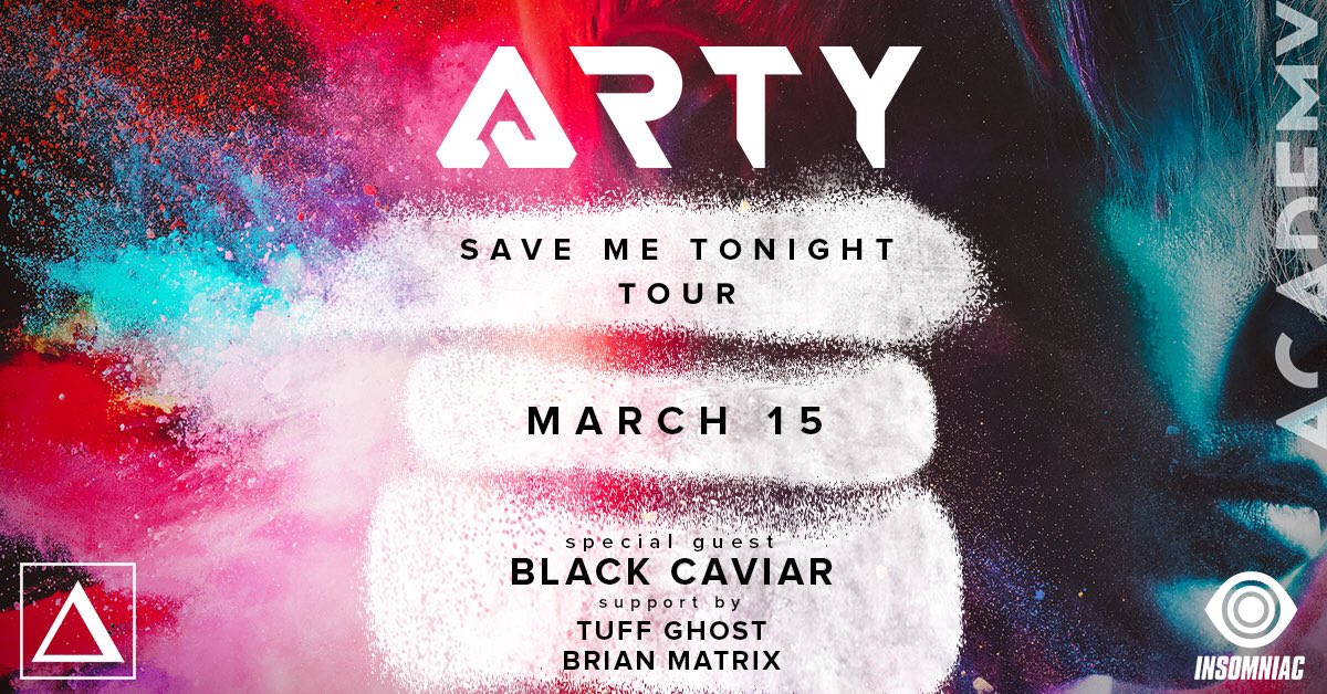 academy__la's tweet image. Friday, 03/15 @artymusic saves us with special guest @realblackcaviar alongside @tuffghosts &amp;amp; @BrianMatrix! 🙌

Tickets: Academy.LA/031519