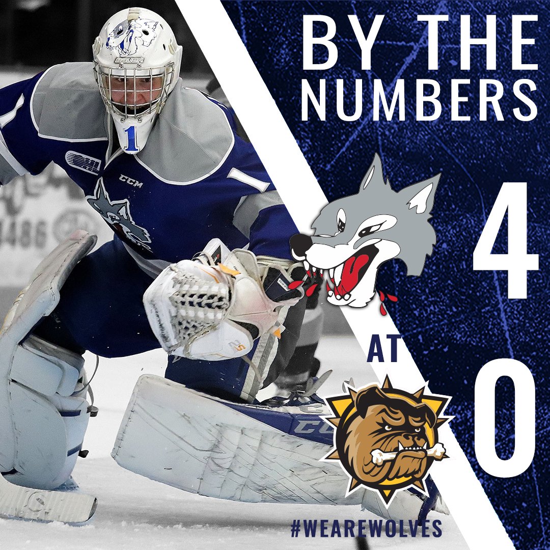 Sudbury_Wolves's tweet photo. Luukkonen sets franchise record for shutouts in a single season as the Wolves blank the Bulldogs by a 4-0 Saturday --> Game Summary: https://t.co/bhVp6Jjp4J https://t.co/6MU9xbPERk