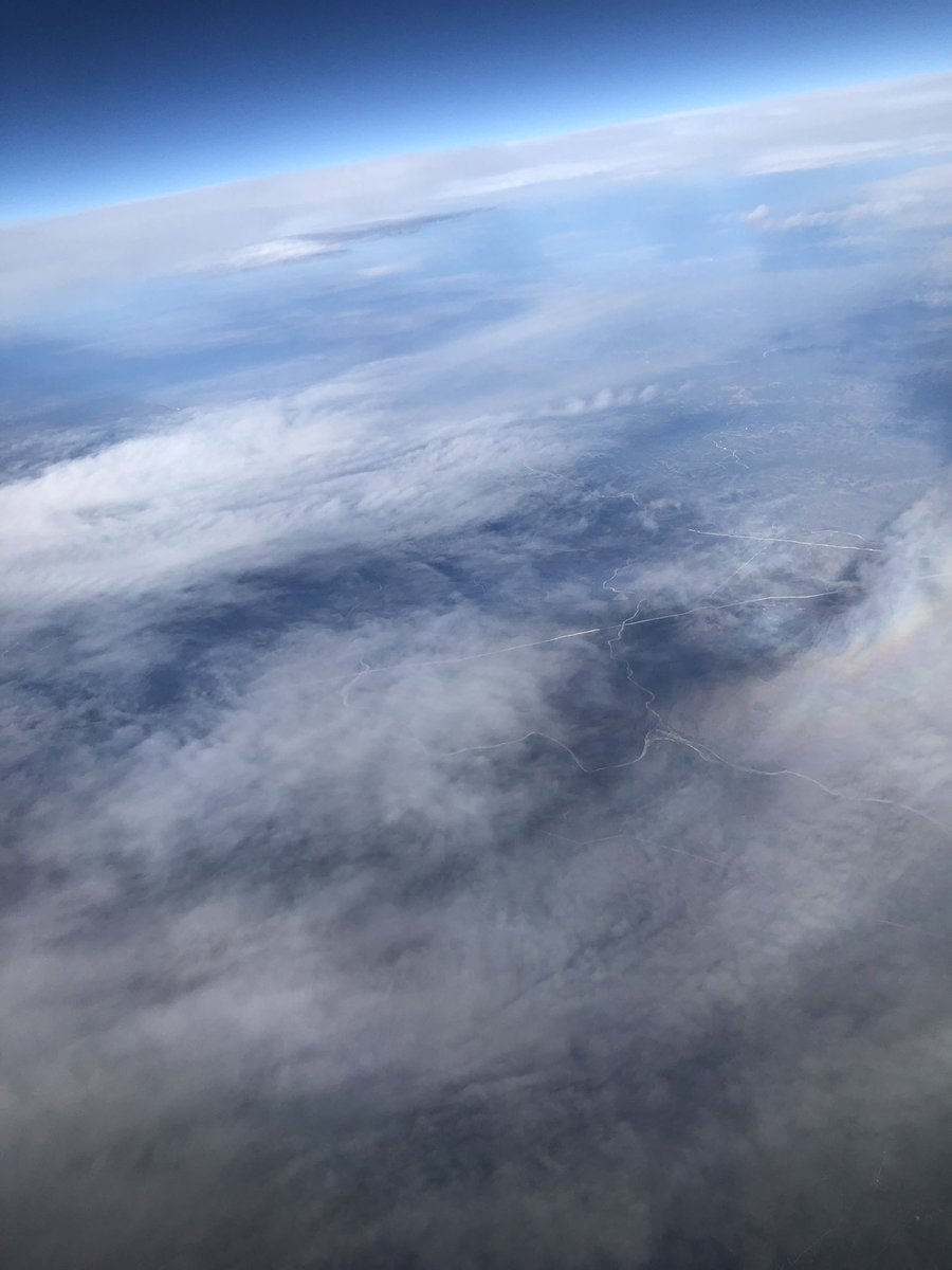 CarrieRust's tweet image. What is this rainbow ring I saw from the plane today @JimSpencerKXAN