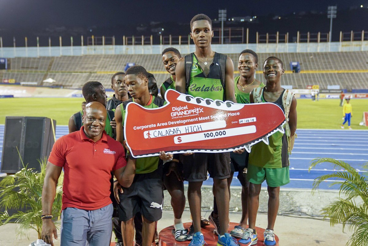DIGICELJamaica's tweet photo. Congrats to Calabar High and Jamaica College who finished 2nd and 3rd in the #DigiGrandPrix #CorporateChamps. https://t.co/zjaltwYLeb