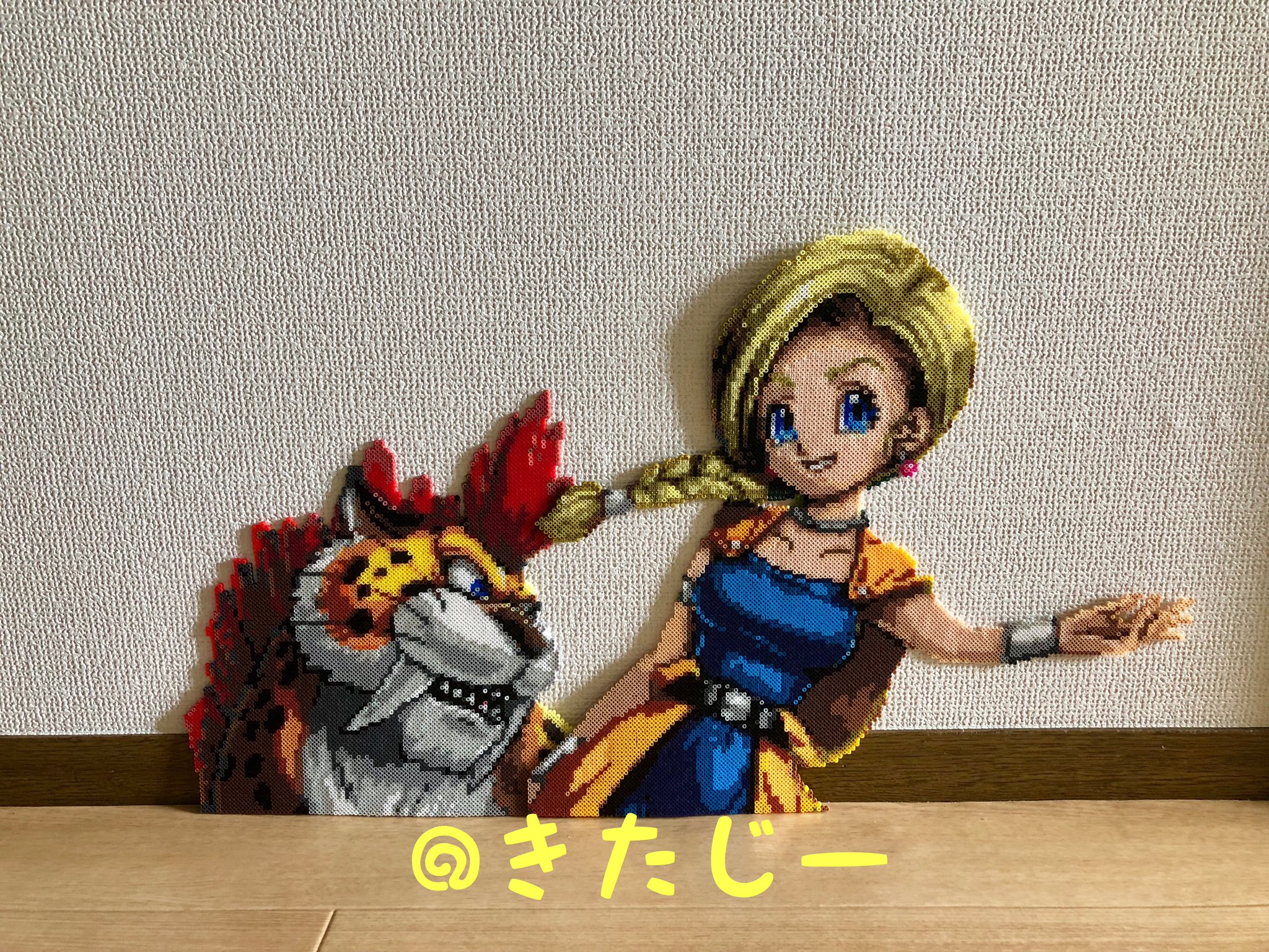 きたじー お願い ゲレゲレ やっつけちゃいなさい ゲレゲレさん完成です ビアンカマッマとセット 強い 笑 アイロンビーズ ナノビーズ ミニフューズビーズ ドット絵 Pixelart ドラクエ ドラゴンクエスト キラーパンサー