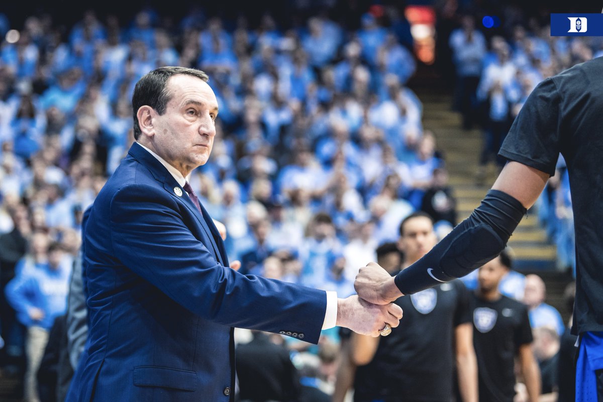DukeMBB's tweet photo. Coach K: "It's been a heck of a conference season. We fought hard today. I am proud of my guys... Everyone's 0-0 now and we go forward... I think we'll get Zion back for Thursday.  It's just a matter of getting in shape." https://t.co/E9PA9lW6Rq
