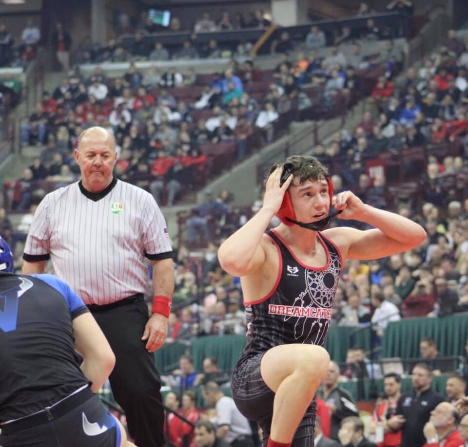 CHS_Wrest's tweet photo. Lucian Brink is the Division III 113 State Champion! Congratulations to Lucian and his coaches! https://t.co/M1DC33FoD3