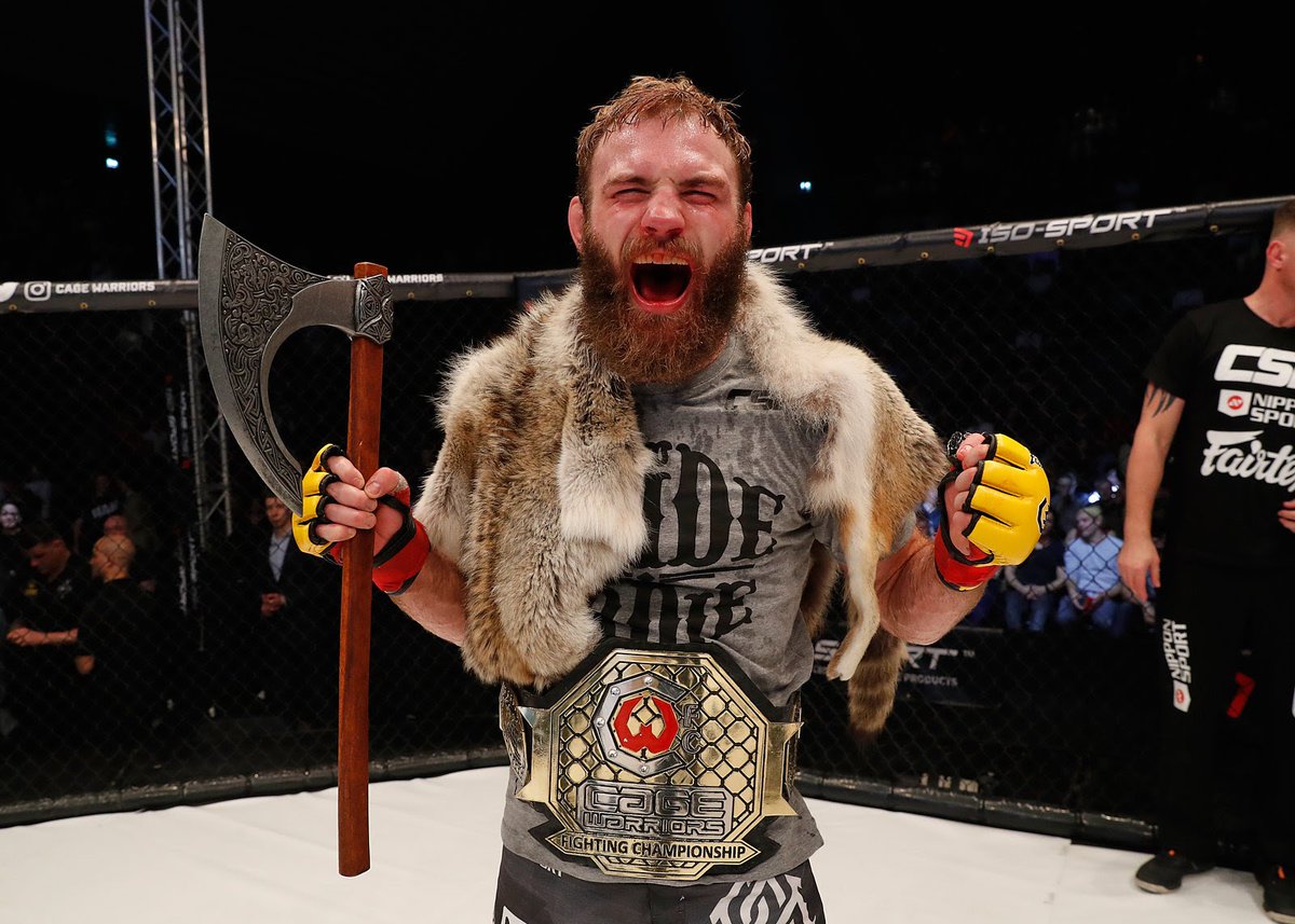 sherdogdotcom's tweet photo. Nicolas Dalby, Soren Bak win interim belts at @CageWarriors 103 https://t.co/V9rbxblGVJ via @Tudor_leo #CW103 https://t.co/sBehNDCCZi
