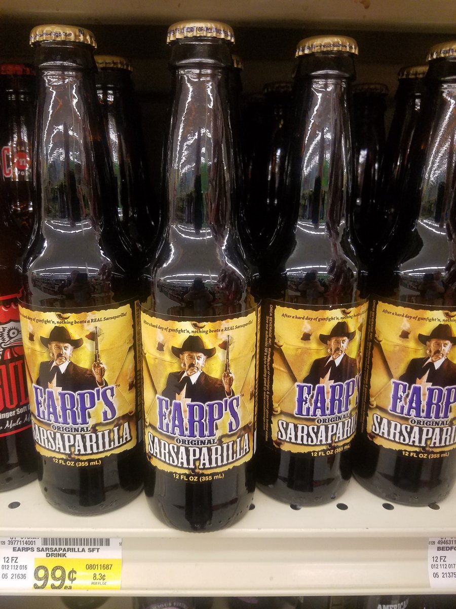 wayFNhaught's tweet photo. Haven't posted in a while, but this made me do a double-take in the store earlier. Bought a bottle. Not sure what sarsaparilla is. Thought it's kinda like root beer? 🤔 https://t.co/qNVadP6OuS
