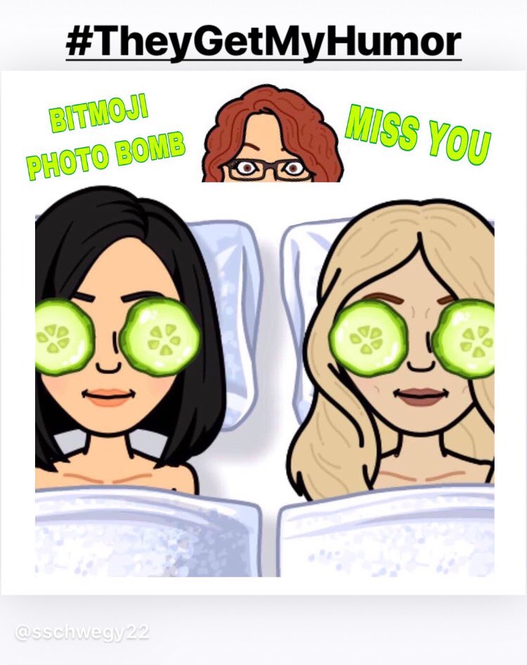 booksnobsue's tweet photo. Yup...this #BitmojiPhotoBomb totally happened today😂.

#CouldNotResist #NotEvenALittle #TheyGetMyHumor https://t.co/J7qmqX5elo