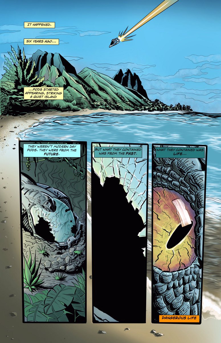 RenderContender's tweet photo. My Son pointed out that I have never shared our first comic book in its entirety online. We’ve both improved a lot since printing this, but still proud of how it turned out. Pencils, inks, colors, and letters by me, writing by him. We hope you like it! #makeyourowncomics
Page 1 https://t.co/3ViSc1b6ah