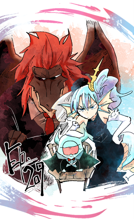 「こんまど最新話更新されとります。よろしくどうぞ。 #婚活は魔導書から #comi」|ぽんとごたんだ@桐谷⑮＆お忍び①4/27発売のイラスト