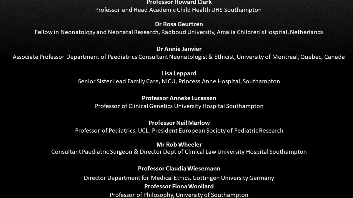 European Neonatal Ethics Conference 2019 12 speakers 9 workshops 3 round tables lots of Podium Presentations Join us in November 2019 on the 14th and 15th of November 2019