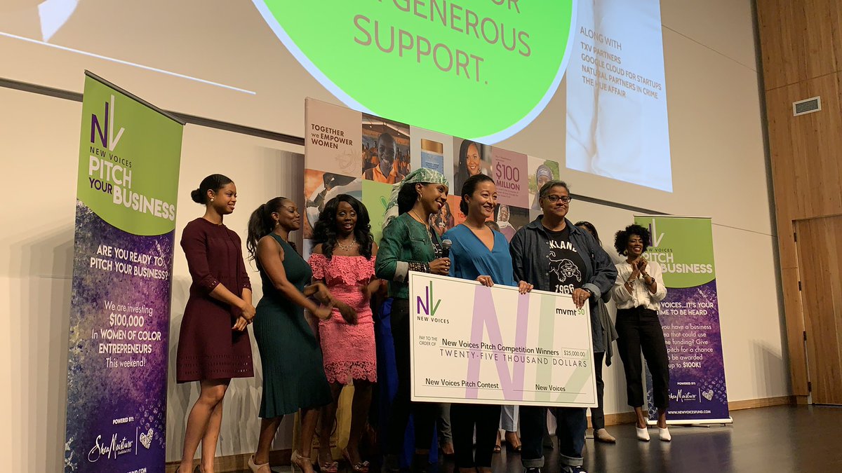 “We refuse to tell another black woman ‘NO’”— Latraviette Smith-Wilson

Tonight was absolutely PHENOMENAL! And to add to this power that was in the room, #newvoicesfund changed the narrative and gave ALL 10 finalists a portion of the $100k prize money! 
Way to go ladies!