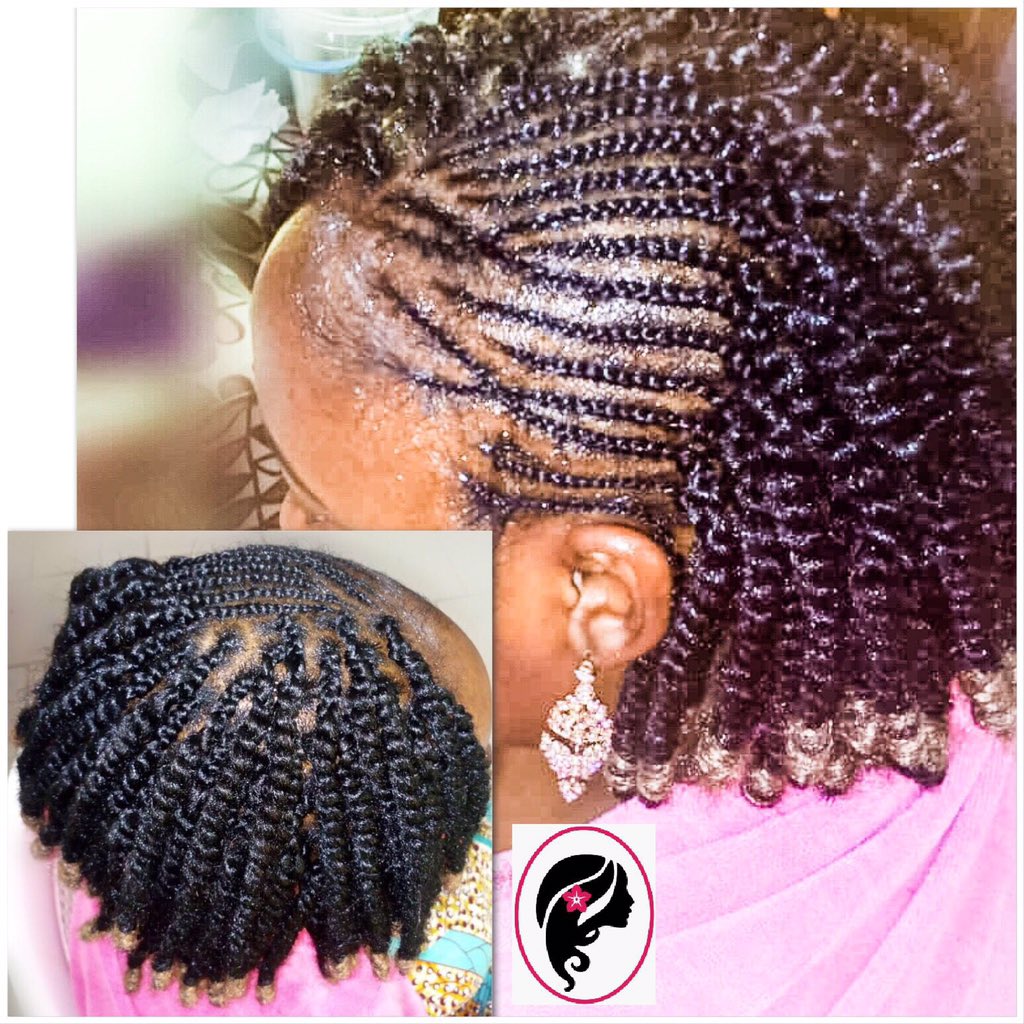 NatureStrands's tweet photo. Kinky twists with cornrows at the side! This style is a winner. #kinkytwists #kinkystyles #kinkyhair #naturalhairstyle #naturalhair #cornrows https://t.co/o2S0V2eZqk