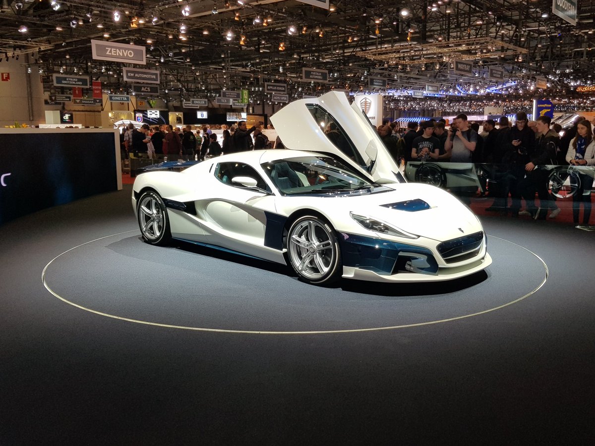 CelanMario's tweet photo. Rimac, Geneva https://t.co/aH7Tyu2qEC